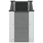 vidaXL Vyvýšený záhradný záhon Sivá 100 x 30 x 36 cm – Obrázok 4