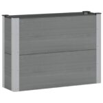 vidaXL Vyvýšený záhradný záhon Sivá 100 x 30 x 72 cm – Obrázok 2