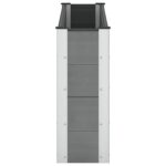 vidaXL Vyvýšený záhradný záhon Sivá 150 x 30 x 72 cm – Obrázok 4