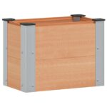 vidaXL Vyvýšený záhradný záhon Hnedá 50 x 30 x 36 cm – Obrázok 2