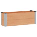 vidaXL Vyvýšený záhradný záhon Hnedá 100 x 30 x 36 cm – Obrázok 2