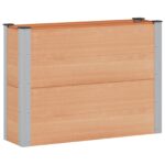 vidaXL Vyvýšený záhradný záhon Hnedá 100 x 30 x 72 cm – Obrázok 2