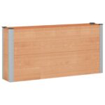 vidaXL Vyvýšený záhradný záhon Hnedá 150 x 30 x 72 cm – Obrázok 2