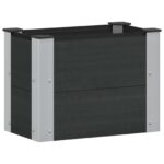 vidaXL Vyvýšený záhradný záhon Čierna 50 x 30 x 36 cm – Obrázok 2