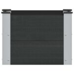 vidaXL Vyvýšený záhradný záhon Čierna 50 x 30 x 36 cm – Obrázok 3