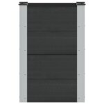 vidaXL Vyvýšený záhradný záhon Čierna 50 x 30 x 72 cm – Obrázok 3