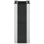 vidaXL Vyvýšený záhradný záhon Čierna 50 x 30 x 72 cm – Obrázok 4