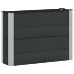vidaXL Vyvýšený záhradný záhon Čierna 100 x 30 x 72 cm – Obrázok 2