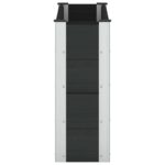 vidaXL Vyvýšený záhradný záhon Čierna 100 x 30 x 72 cm – Obrázok 4