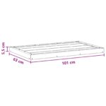 vidaXL Doska základne sprchy Čierna 101 x 63 x 5,5 cm WPC – Obrázok 5