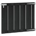 vidaXL Záhradná brána 100 x 80 cm WPC a hliník Čierna – Obrázok 2