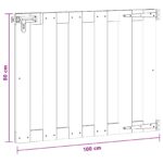 vidaXL Záhradná brána 100 x 80 cm WPC a hliník Čierna – Obrázok 6