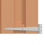 vidaXL Záhradná brána 100 x 100 cm WPC a hliník Hnedá – Obrázok 4