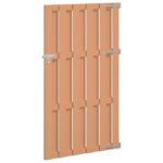 vidaXL Záhradná brána 100 x 180 cm WPC a hliník Hnedá – Obrázok 2