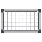 vidaXL Vyvýšený záhradný záhon Sivá 50 x 30 x 42 cm WPC a hliník – Obrázok 5