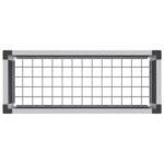 vidaXL Vyvýšený záhradný záhon Sivá 75 x 30 x 42 cm WPC a hliník – Obrázok 6