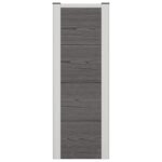 vidaXL Vyvýšený záhradný záhon Sivá 75 x 30 x 82 cm WPC a hliník – Obrázok 5