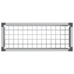 vidaXL Vyvýšený záhradný záhon Sivá 75 x 30 x 82 cm WPC a hliník – Obrázok 6