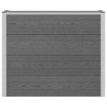 vidaXL Vyvýšený záhradný záhon Sivá 100 x 30 x 82 cm WPC a hliník – Obrázok 4