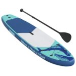 vidaXL Inflatovateľná paddleboard HYDROS 305 x 76 x 15 cm Tyrkysová – Obrázok 3