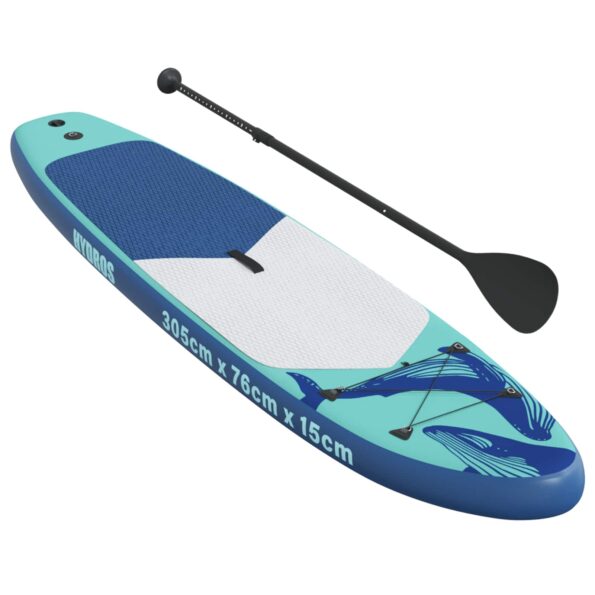 vidaXL Inflatovateľná paddleboard HYDROS 305 x 76 x 15 cm Tyrkysová – Obrázok 3