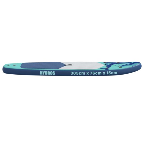 vidaXL Inflatovateľná paddleboard HYDROS 305 x 76 x 15 cm Tyrkysová – Obrázok 4