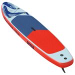 vidaXL Vodný skúter Inflatable Stand Up Paddle Board SCYLLA Modrá pre – Obrázok 5