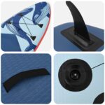 vidaXL Vodný skúter Inflatable Stand Up Paddle Board SCYLLA Modrá pre – Obrázok 6