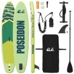 vidaXL Nafukovací paddleboard POSEIDON 305 x 76 x 15 cm Zelená pre – Obrázok 2