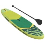vidaXL Nafukovací paddleboard POSEIDON 305 x 76 x 15 cm Zelená pre – Obrázok 3
