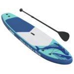 vidaXL Inflatovateľná paddle board HYDROS 335 x 76 x 15 cm Tyrkysová – Obrázok 3