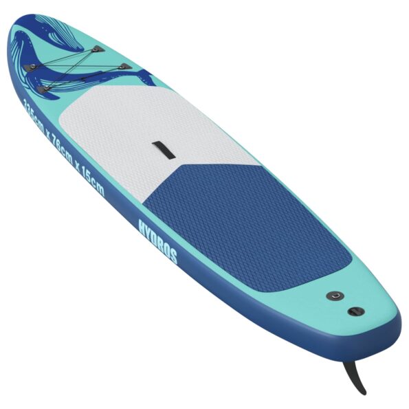 vidaXL Inflatovateľná paddle board HYDROS 335 x 76 x 15 cm Tyrkysová – Obrázok 5
