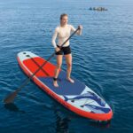 vidaXL Inflatable Stand Up Paddle Board SCYLLA 335 x 76 x 15 cm Modrá