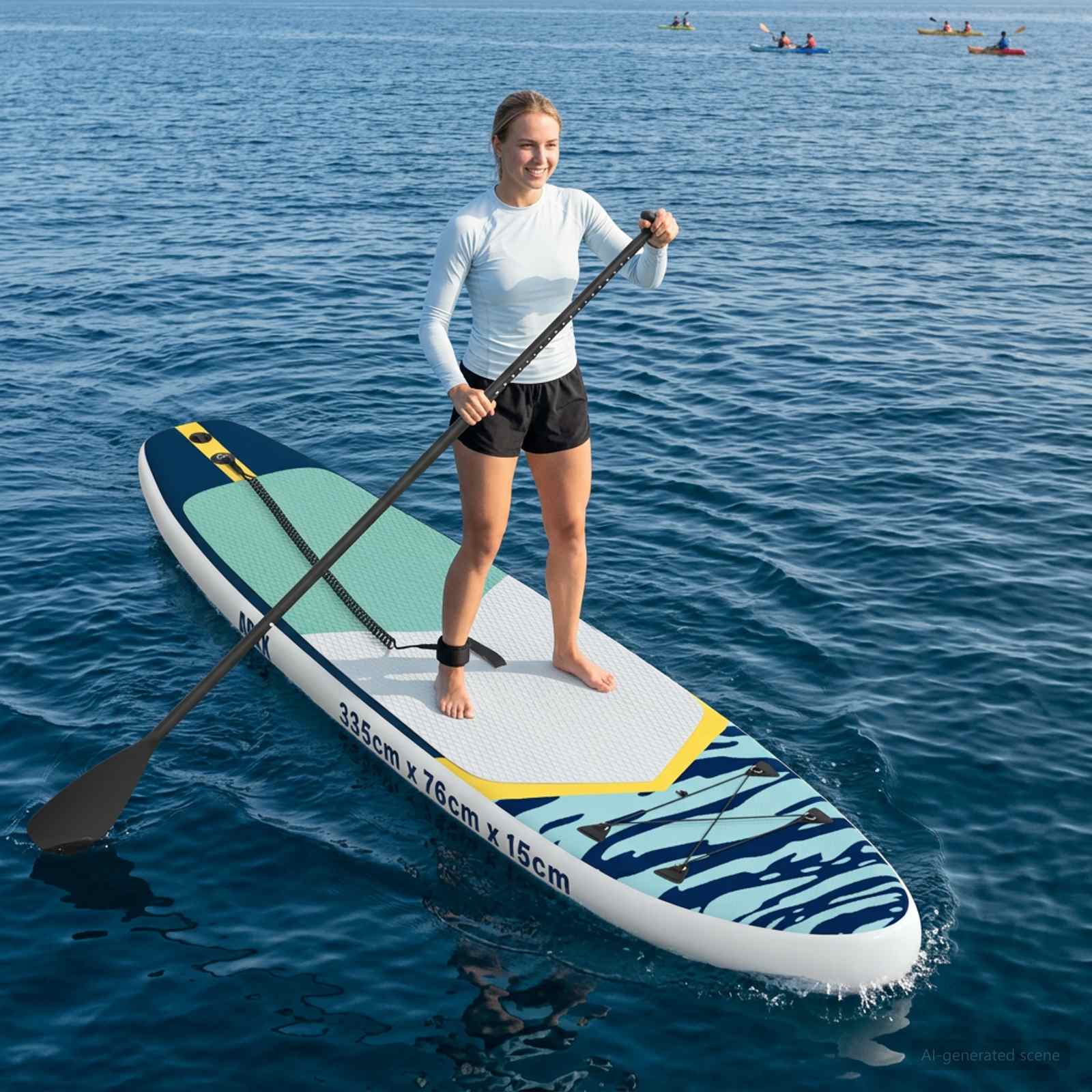 42039121_1.jpg vidaXL Nafukovací paddleboard APEX 335 x 76 x 15 cm Modrá pre – Obrázok 1