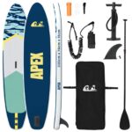 vidaXL Nafukovací paddleboard APEX 335 x 76 x 15 cm Modrá pre – Obrázok 2