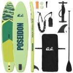 vidaXL Nafukovací paddleboard POSEIDON 366 x 81 x 15 cm Zelená pre – Obrázok 2