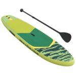 vidaXL Nafukovací paddleboard POSEIDON 366 x 81 x 15 cm Zelená pre – Obrázok 3