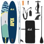 vidaXL Nafukovací paddleboard APEX 366 x 81 x 15 cm Modrá pre – Obrázok 2