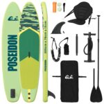 vidaXL SUP doska so sedadlom 2-in-1 POSEIDON 305 x 76 x 15 cm Zelená – Obrázok 2