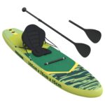 vidaXL SUP doska so sedadlom 2-in-1 POSEIDON 305 x 76 x 15 cm Zelená – Obrázok 4