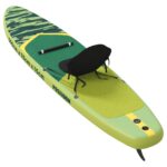 vidaXL SUP doska so sedadlom 2-in-1 POSEIDON 305 x 76 x 15 cm Zelená – Obrázok 6