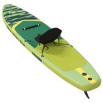 vidaXL SUP doska so sedadlom 2-in-1 POSEIDON 366 x 81 x 15 cm Zelená – Obrázok 6