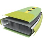 vidaXL SUP doska so sedadlom 2-in-1 POSEIDON 366 x 81 x 15 cm Zelená – Obrázok 9