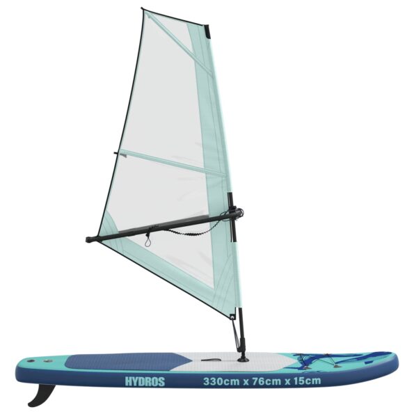 vidaXL Inflatovateľná SUP doska s plachtou HYDROS 330 x 76 x 15 cm pre – Obrázok 6