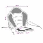 vidaXL Sedadlo na paddleboard 52 x 31 x 45 cm Lyocell Čierna – Obrázok 4