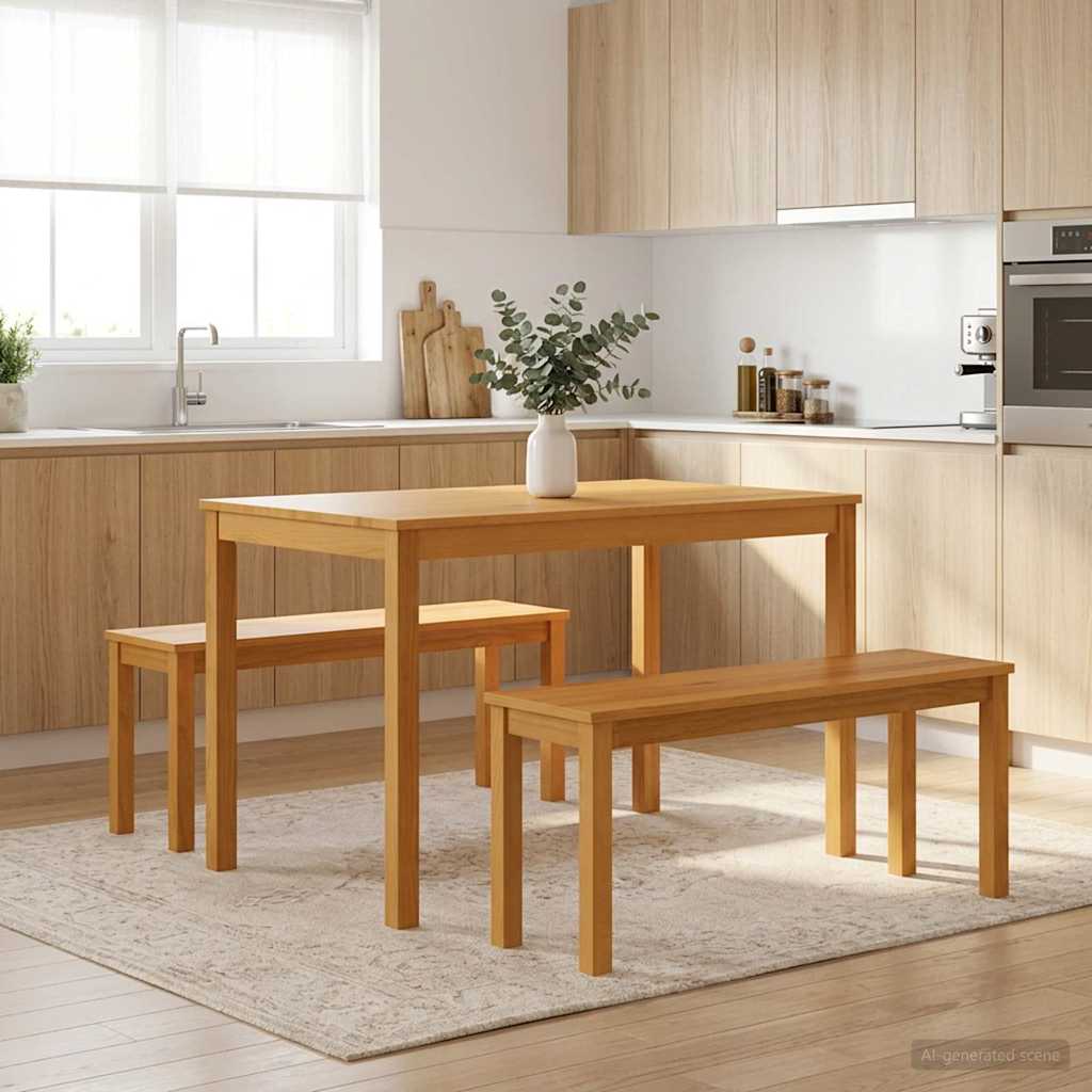 42039170_1.jpg vidaXL Jedálenská lavička 95 x 32 x 45 cm Masívne dubové drevo – Obrázok 1