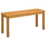vidaXL Jedálenská lavička 95 x 32 x 45 cm Masívne dubové drevo – Obrázok 2