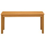 vidaXL Jedálenská lavička 95 x 32 x 45 cm Masívne dubové drevo – Obrázok 3