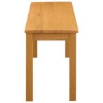 vidaXL Jedálenská lavička 95 x 32 x 45 cm Masívne dubové drevo – Obrázok 4