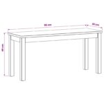 vidaXL Jedálenská lavička 95 x 32 x 45 cm Masívne dubové drevo – Obrázok 7